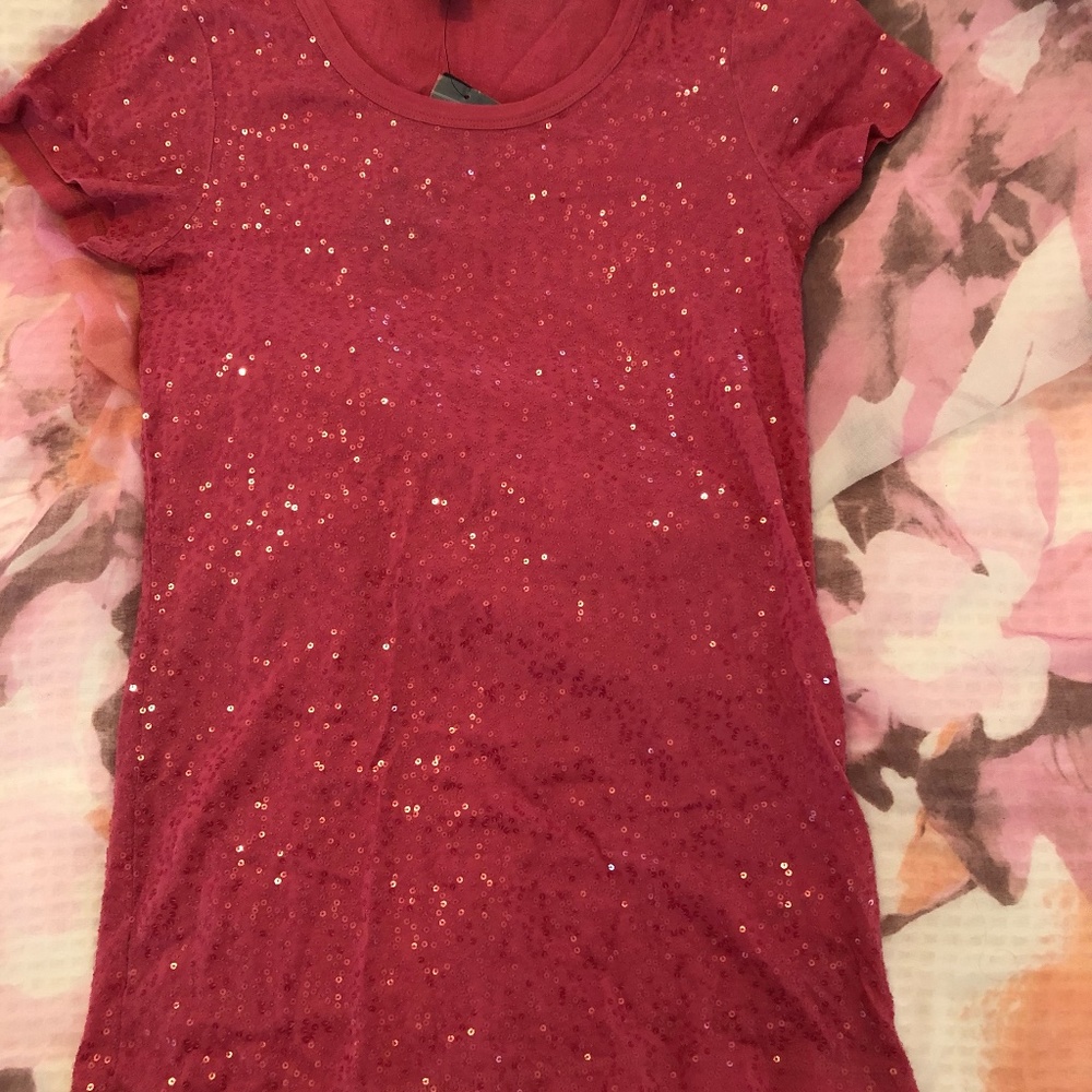 Pink Sparkle DKNY T-Shirt